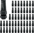 LeMotech 50Pcs NPT 1/2" IP68 Waterproof Cable Gland Flex Spiral Strain Relief by LeMotech