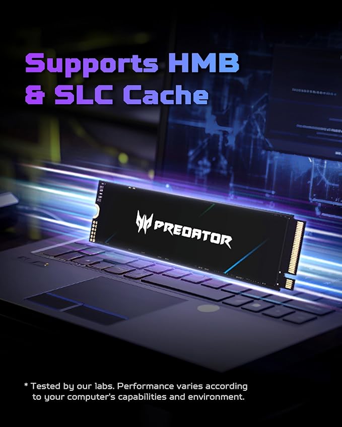 Predator GM7 2TB SSD: M.2 2280 PCIe Gen 4 x4 NVMe 2.0, Read Speed Up to 7400 - Image 5