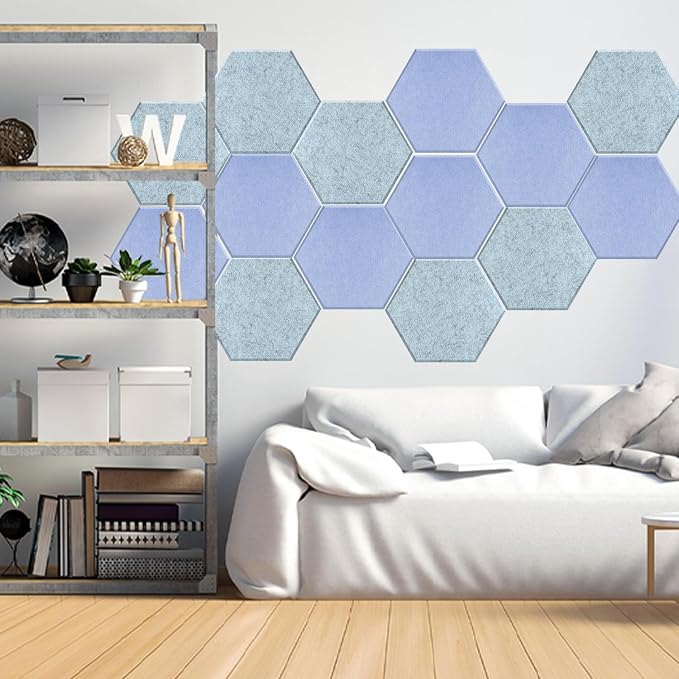 Mollywell Hexagon Acoustic Panels, High Density, Soundproofing, Decorative - Image 7