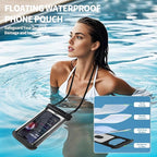 2 Pack Waterproof Phone Pouch, IP68 Waterproof Phone Cases Floating Up to 8.5" - Image 4