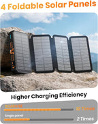 SOARAISE Solar Charger Power Bank - 48000mAh Wireless Portable Charger Built-in - Image 3