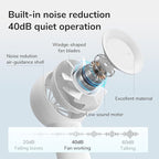 JISULIFE Portable Handheld Turbo Fan, 4000mAh USB Rechargeable Personal Battery - Image 5