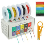 BOJACK 28 AWG Flexible Silicone Wire Electric Wire Hook up Wire Kit 300V Cables by BOJACK