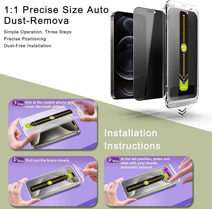 9H Tempered Glass, Full Coverage, Anti-Fingerprint, Auto Dust Removal, - Image 3