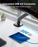 HUANUO Single Monitor Arm for 40 inch Screens, Ultrawide Computer Monitor Mount - Image 4