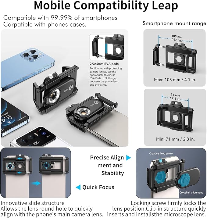 Kolertron Mobile Phone Microscope Lens, Universal - Image 3