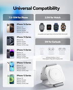 3 in 1 Charging Station for Apple Multiple Devices, Foldable Magnetic Fast - Image 6
