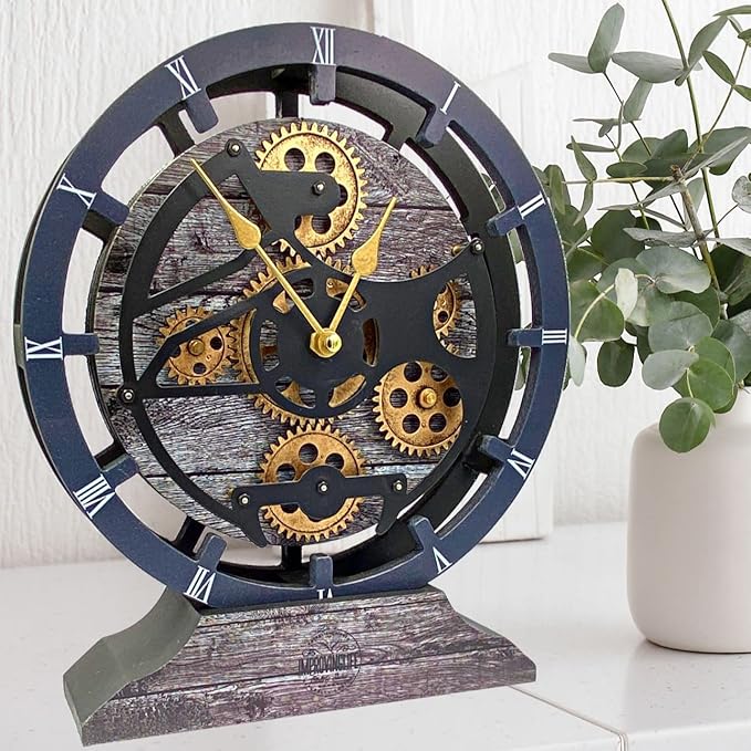 ImprovingLife The Gears Clock Desk Clock 10 inches by THEGEARSCLOCK