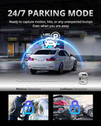 MAGELLAN 3 Channel 4K Dash Cam for Cars, 4K Front + 2K Wide Angle + 2K Rear - Image 8