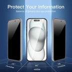 NEW'C 3 Pack Privacy for iPhone 16, iPhone 15 Screen Protector, Anti-Spy - Image 3
