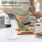 DEERLAMN Cell Phone Stand for Desk, Height Adjustable Cell Phone Holder - Image 7