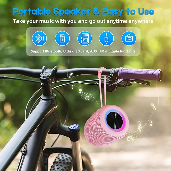 Portable Bluetooth Speaker, BT5.3 Wireless Speaker 20W Bass Diaphragms - Image 6