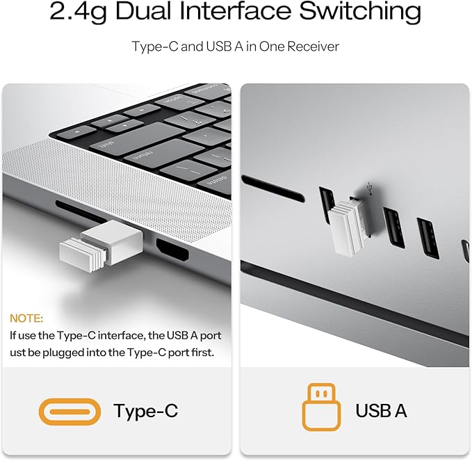 Full-Size Metal Wireless Keyboard and Mouse - Image 3