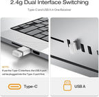 Full-Size Metal Wireless Keyboard and Mouse - Image 3