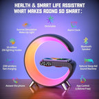 Smart Table Lamp with 4-in-1 Wireless Charger, Night Light, Alarm Clock - Image 7