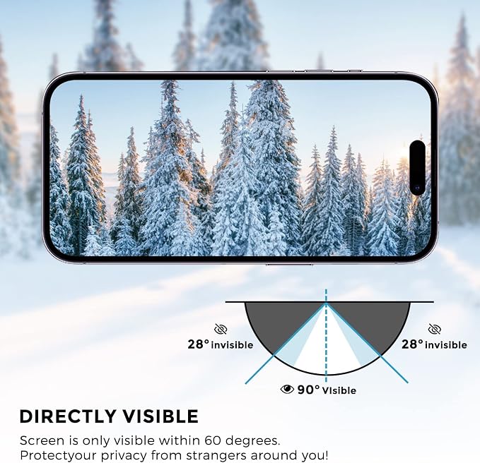 For iPhone 14 pro max/iPhone 15 plus Privacy Screen Protector - Image 5