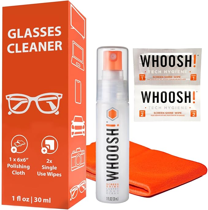 WHOOSH! Screen Shine Go 1 fl oz Glasses Cleaning Kit by WHOOSH