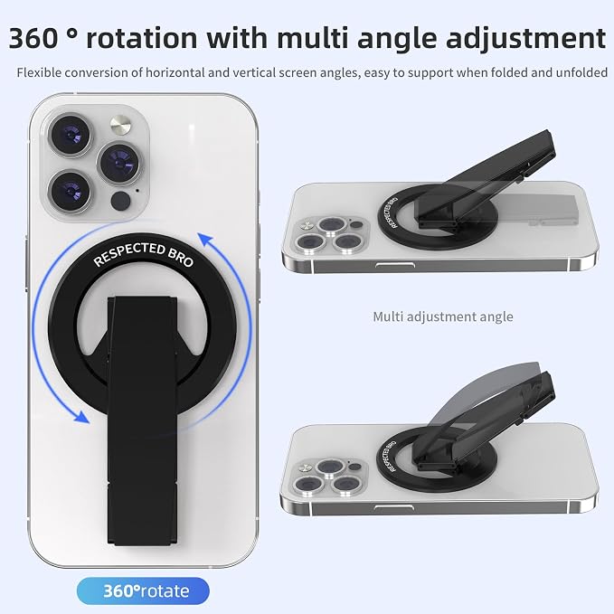 Magnetic-Phone-Grip-Stand, Magnetic Phone Ring Holder Kickstand - Image 6
