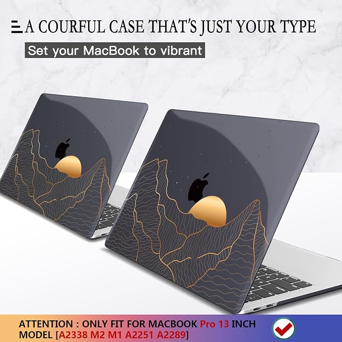 CISSOOK Compatible with MacBook Pro 13 Inch M2 M1 Case 2025-2016 Release A2338 - Image 3