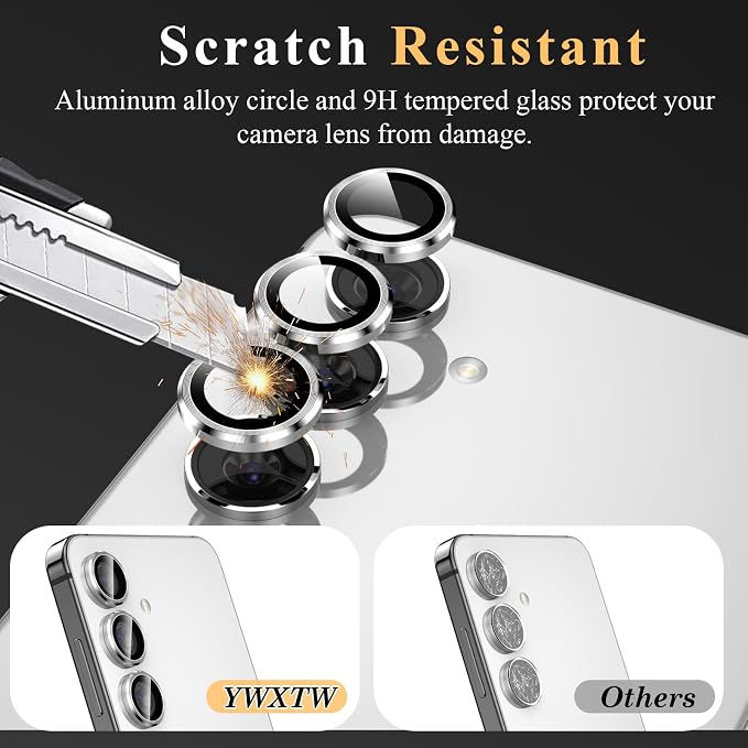 YWXTW Camera Lens Protector for Samsung Galaxy S24 / S23 / S23 Plus, 9H - Image 3
