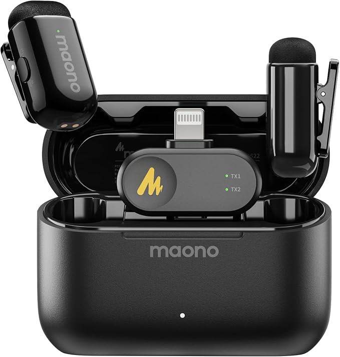 MAONO Wave T1 Mini Wireless Lavalier Microphone by MAONO