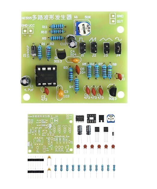 Soldering Practice Kit DIY Multiplex Waveform Generator Plug-in Circuit Kit by Yidab