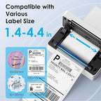 Shipping Thermal Label Printer, 4x6 Portable Label Printer, Support iPhone - Image 3
