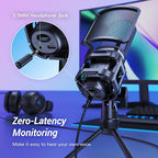 TONOR Gaming USB Microphone for PC, RGB Condenser Computer Mic - Image 6