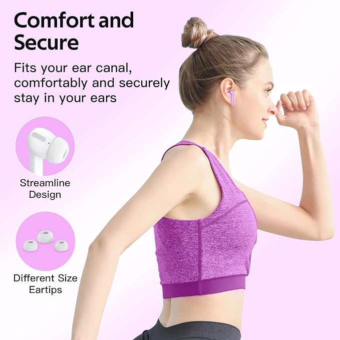 TAGRY Bluetooth Headphones True Wireless Earbuds 60H Playback LED Power Display - Image 7