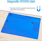 Kaisi Soldering Mat, 15.35" x 10.6" Inch Heat Resistant Silicone Work Mat - Image 4