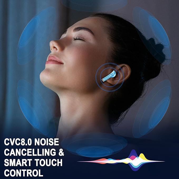 Wireless Earbuds, 40H Playback Mini Case IP7 Waterproof Sports Earphones - Image 2