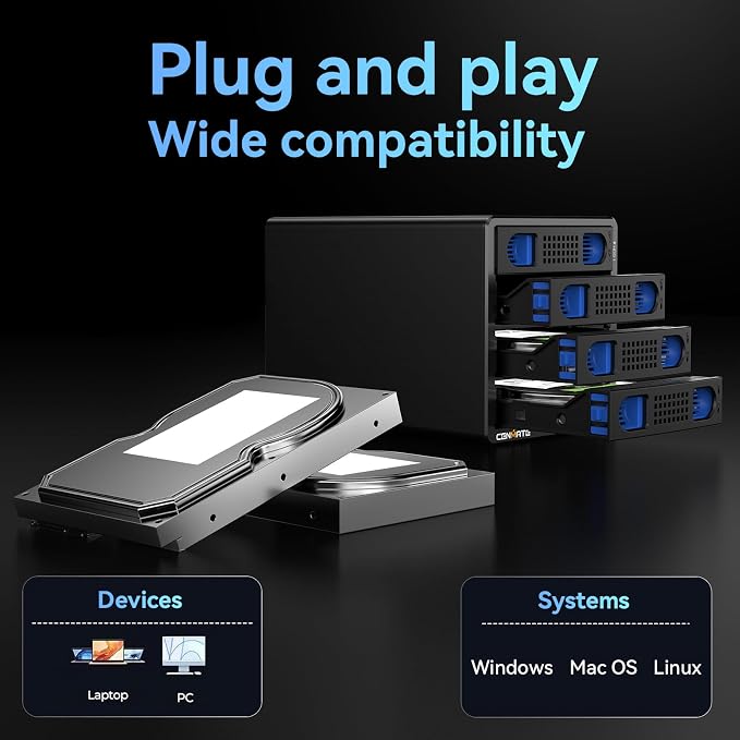4 Bay Hard Drive Enclosure - Image 6