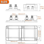 400A Bus Bar 8 M10 Terminal Studs Modular Design Tin Plated Copper Distribution - Image 6