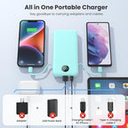 Portable Charger 13800mAh Slim USB C Power Bank - Image 7