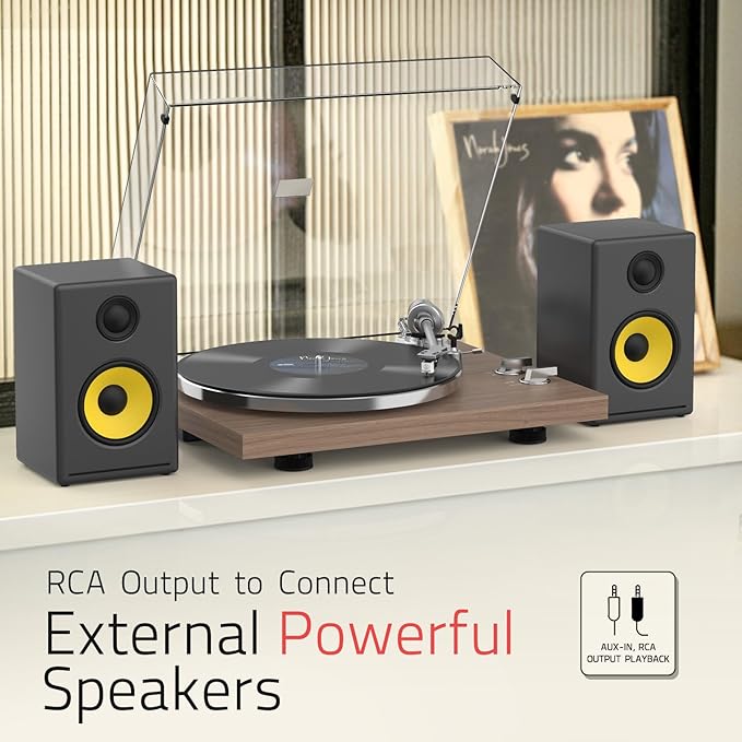 Turntables Record Player with Wireless Output Connectivity Vinyl Player - Image 5