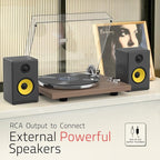 Turntables Record Player with Wireless Output Connectivity Vinyl Player - Image 5