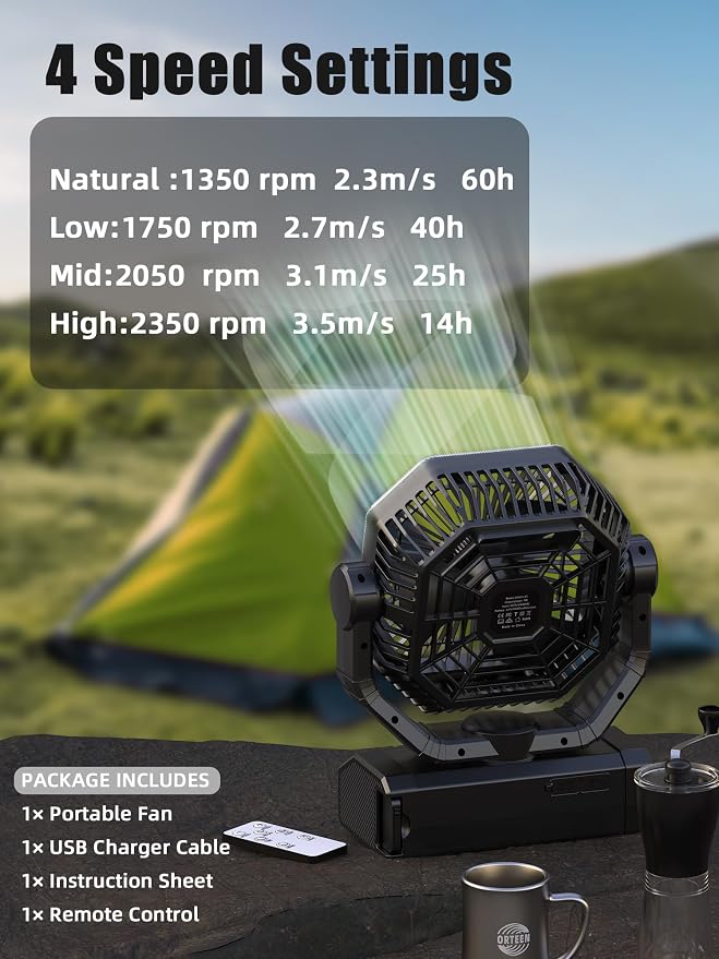 Portable Rechargeable Fan - Image 2