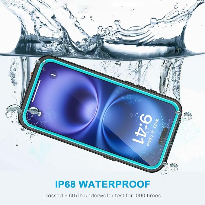 Lanhiem for iPhone 16 Case, IP68 Waterproof Dustproof Shockproof Cases - Image 2