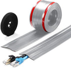 16.4ft Soft PVC Cord Cover, Self-Adhesive Cable Hider by ZhiYo
