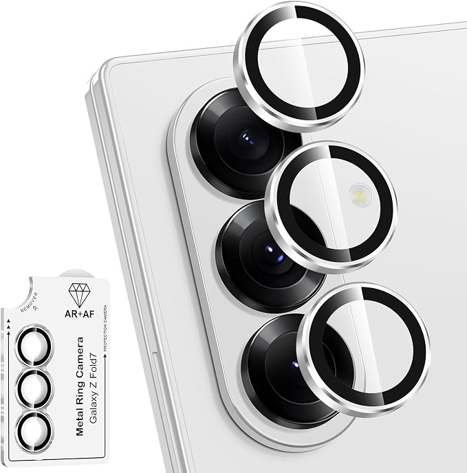 for Samsung Galaxy Z Fold 7 Camera Lens Protector, Individual Metal Ring by Btscase