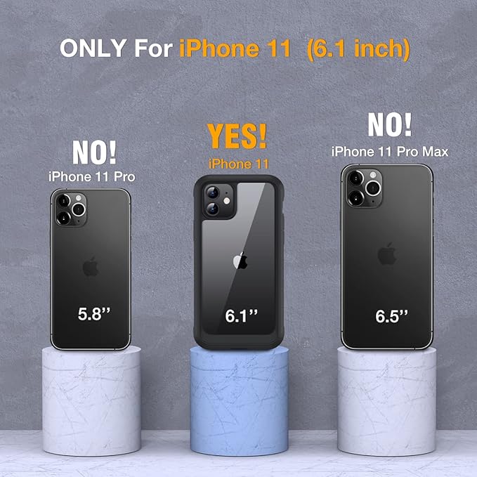 Miracase Glass Series for iPhone 11 Case 6.1 inch, Upgraded Full-Body Rugged - Image 6