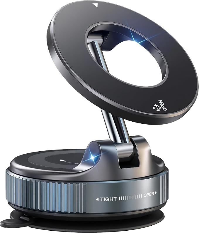 Vacuum Magnetic Car Phone Holder Foldable Mount by Unknown