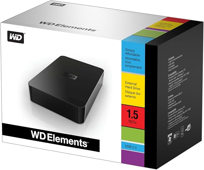 WD Elements 1.5 TB USB 2.0 Desktop External Hard Drive - Image 3