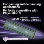 500GB M2 NVME SSD with Heatsink - Image 3