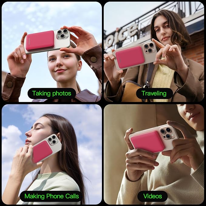 2025 Magnetic 15W Power Bank for iPhone, 5000mAh Magsafe Battery Pack - Image 7