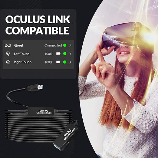 33FT USB 3.0 Active Extension Cable, USB Extension Cord A-Male to A-Female - Image 6