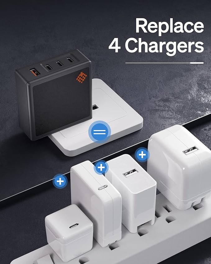 SlimQ 100W USB C Charger PD3.0 Quick Charging Station Block USB Type C Wall - Image 2