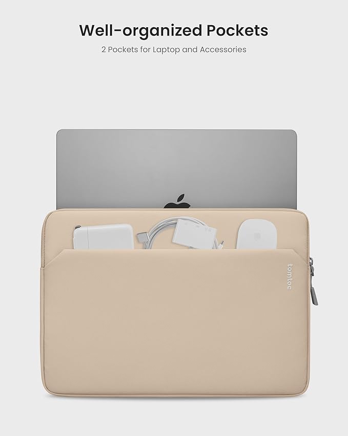 tomtoc Slim Laptop Sleeve Case for 13-inch New MacBook Air M4/A3420 M3/A3113 - Image 2