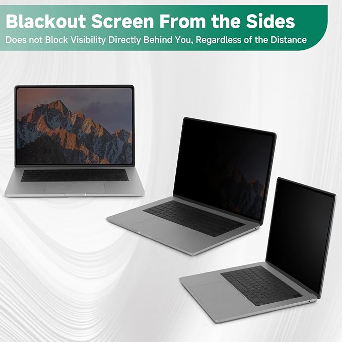 Nano-Suction Laptop Privacy Screen 14 Inch 16:10, Removale Screen Privacy Shield - Image 6