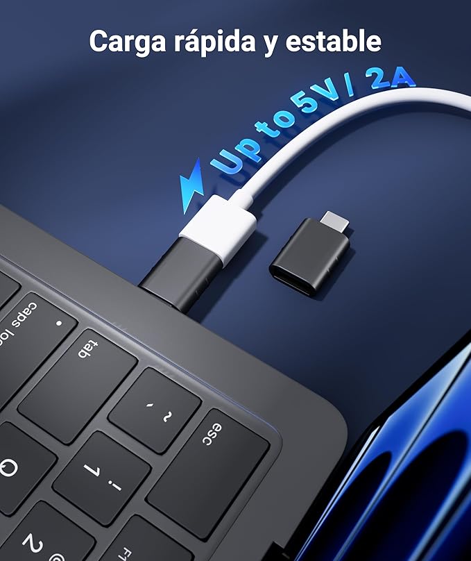 Syntech USB C to USB Adapter Pack of 2 USB C Male to USB3 Female Adapter - Image 7